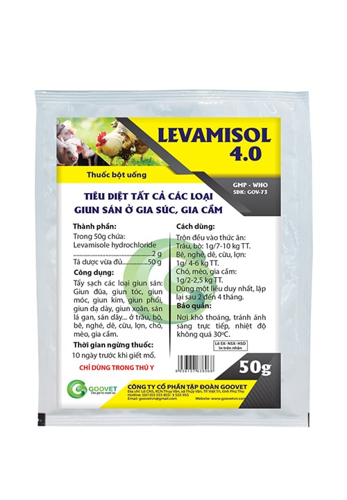 Thuốc tiêu diệt giun sán Levamisole